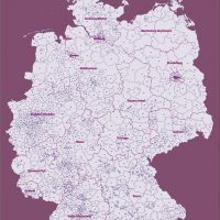 Deutschland PLUS Postleitzahlen PLZ 1-2-3 Vektorkarte (2018), Karte PLZ Deutschland, Karte Postleitzahlen Deutschland, Postleitzahlenkarte Deutschland, Deutschland Karte PLZ, PLZ Karte Deutschland