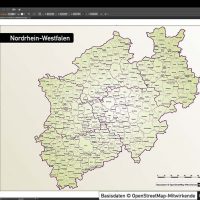 Nordrhein-Westfalen Vektorkarte NRW Landkreise Regierungsbezirke Gemeinden Autobahnen, Karte NRW, Karte Nordrhein-Westfalen Gemeinden, Karte Nordrhein-Westfalen Landkreise, Karte NRW Gemeinden, Karte NRW Landkreise