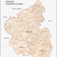 Rheinland-Pfalz / Saarland Vektorkarte Landkreise Gemeinden PLZ-5, Karte Rheinland-Pfalz Landkreise, Karte Rheinland-Pfalz Gemeinden, Karte Saarland Landkreise, Karte Saarland Gemeinden