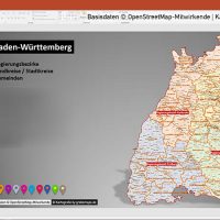 PowerPoint-Karte Baden-Württemberg Landkreise Gemeinden, Karte Baden-Württemberg Landkreise, Karte Baden-Württemberg Gemeinden, Karte für PowerPoint Baden-Württemberg, Karte BW Gemeinden, Karte BW Landkreise, Landkreise Baden-Württemberg PowerPoint, Gemeinden Baden-Württemberg PowerPoint