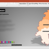 PowerPoint-Karte Hessen Landkreise Gemeinden Regierungsbezirke Vektorkarte, PowerPoint-Karte Hessen Gemeinden, Karte PowerPoint Hessen Gemeinden, Karte PowerPoint Hessen Landkreise