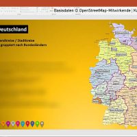 PowerPoint-Karte Deutschland Landkreise Vektorkarte, PowerPoint-Karte Landkreise Deutschland, Karte PowerPoint Landkreise Deutschland