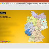 PowerPoint-Karte Deutschland Landkreise Vektorkarte, PowerPoint-Karte Landkreise Deutschland, Karte PowerPoint Landkreise Deutschland