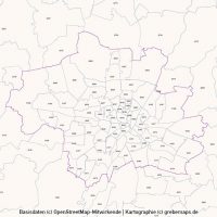 PowerPoint-Karte Bayern Postleitzahlen PLZ-5 (5-stellig) mit München, PowerPoint-Karte Postleitzahlen Bayern, PowerPoint-Karte PLZ Bayern, PowerPoint-Karte Postleitzahlen 5-stellig Bayern, PowerPoint-Karte PLZ-5 Bayern, PLZ-Karte Bayern PowerPoint