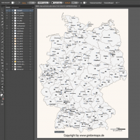 Deutschland Postleitzahlenkarte Vektor PLZ-2 mit Autobahnen, Karte Postleitzahlen Deutschland PLZ-2, Karte PLZ-2 Deutschland, Karte PLZ Deutschland Vektor