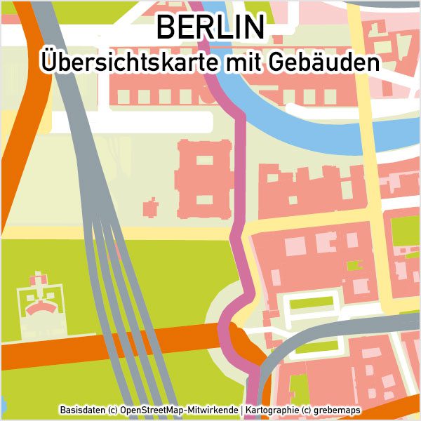 Berlin Karte Vektor Übersicht mit Gebäuden Stadtteilen Topographie, Karte Berlin Stadtteile, Karte Berlin Stadtbezirke, Vektorkarte Berlin Gebäude, Karte Berlin mit Gebäuden, Stadtplan Berlin, Stadtkarte Berlin