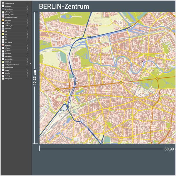 Berlin-Zentrum Stadtplan Vektor mit Gebäuden Basiskarte, Karte Berlin Zentrum mit Gebäuden, Basiskarte Berlin-Zentrum, Vektorkarte Berlin-Zentrum