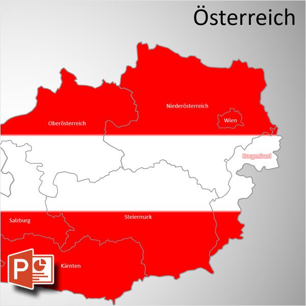 PowerPoint-Karte Österreich Austria Bundesländer, PowerPoint-Karte Österreich, Karte Austria, Bundesländer Österreich, PowerPoint-Karte Österreich Bundesländer, Austria Bundesländer, Karte PowerPoint Österreich