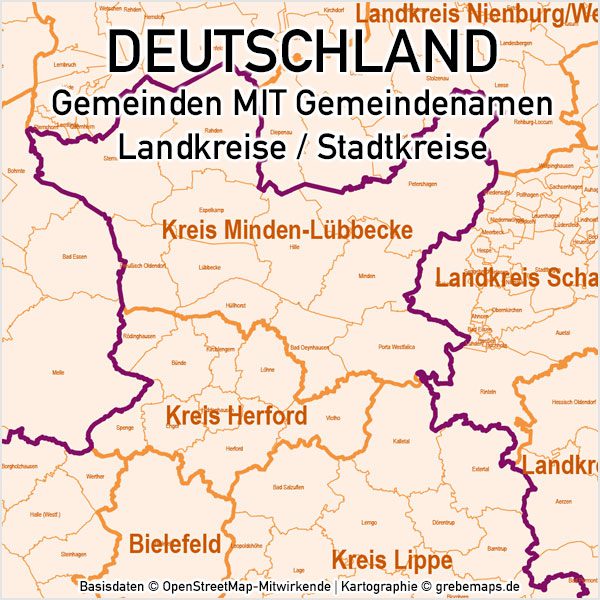 Deutschland Gemeinden MIT Gemeindenamen Vektorkarte Landkreise, Karte Deutschland Gemeinden, Karte Deutschland Landkreise, Landkreise Deutschland Vektorkarte, Gemeinden Deutschland Vektorkarte