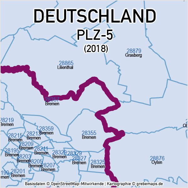 Deutschland Postleitzahlen PLZ-5 Vektorkarte 5-stellig Landkreise Ortsnamen, PLZ-Karte Deutschland, Karte PLZ Deutschland 5-stellig, PLZ-5 Karte Deutschland, Vektorkarte PLZ Deutschland mit Landkreisen