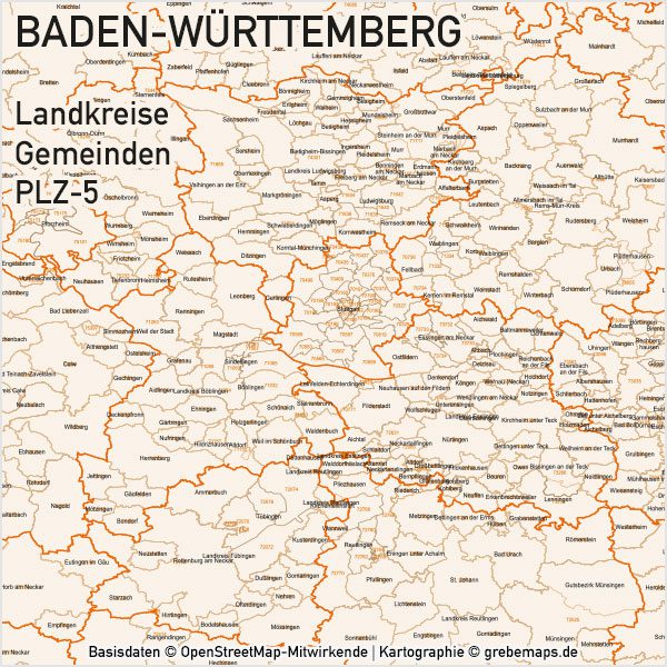 Baden-Württemberg Vektorkarte Landkreise Gemeinden PLZ-5, Karte Baden-Württemberg Gemeinden, Karte Baden-Württemberg Landkreise, Karte Baden-Württemberg Postleitzahlen, Baden-Württemberg Karte PLZ, Karte BW PLZ, Karte BW Gemeinden Baden-Württemberg Vektorkarte Landkreise Gemeinden PLZ-5, Karte Baden-Württemberg Gemeinden, Karte Baden-Württemberg Landkreise, Karte Baden-Württemberg Postleitzahlen, Baden-Württemberg Karte PLZ, Karte BW PLZ, Karte BW Gemeinden