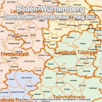 PowerPoint-Karte Baden-Württemberg Landkreise Gemeinden, Karte Baden-Württemberg Landkreise, Karte Baden-Württemberg Gemeinden, Karte für PowerPoint Baden-Württemberg, Karte BW Gemeinden, Karte BW Landkreise, Landkreise Baden-Württemberg PowerPoint, Gemeinden Baden-Württemberg PowerPoint
