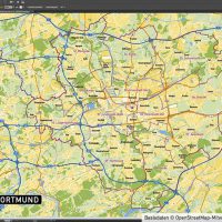 Karte Dortmund Vektorkarte Stadtbezirke Topographie, Karte Dortmund, Vektorkarte Dortmund Stadtbezirke, Stadtkarte Dortmund, Karte Dortmund AI-Datei download