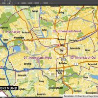 Karte Dortmund Vektorkarte Stadtbezirke Topographie, Karte Dortmund, Vektorkarte Dortmund Stadtbezirke, Stadtkarte Dortmund, Karte Dortmund AI-Datei download