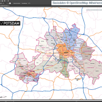 Berlin Potsdam Stadtbezirke Stadtteile Topographie Vektorkarte, Karte Berlin Stadtteile, Vektorkarte Berlin Stadtteile, Karte Berlin Vektor download, Karte Vektor Berlin download