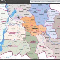 Berlin Potsdam Stadtbezirke Stadtteile Topographie Vektorkarte, Karte Berlin Stadtteile, Vektorkarte Berlin Stadtteile, Karte Berlin Vektor download, Karte Vektor Berlin download