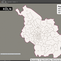 Köln Postleitzahlen PLZ-5 Topographie Stadtbezirke Stadtteile Vektorkarte, Karte Köln Stadtteile, Karte Köln Postleitzahlen, Karte Köln PLZ, Karte Köln PLZ-5, Karte Köln PLZ 5-stellig, Vektorkarte Köln AI-Datei download