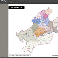 Frankfurt Postleitzahlen PLZ-5 Topographie Stadtbezirke Stadtteile Vektorkarte, Karte Frankfurt am Main PLZ, Karte Frankfurt am Main Postleitzahen, Karte Frankfurt am Main Stadtteile, Karte Frankfurt am Main Stadtbezirke, Vektorkarte Frankfurt, AI-Datei, download