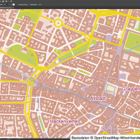 München-Zentrum mit Gebäuden Basiskarte Vektorkarte, Karte München, Vektorkarte München, Stadtplan München Innenstadt mit Gebäuden, Karte München AI-Datei download