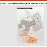 PowerPoint-Karte Deutschland Postleitzahlen PLZ-5 (5-stellig), Karte PowerPoint PLZ Deutschland, Karte PowerPoint PLZ 5-stellig Deutschland, Karte PowerPoint PLZ-5 Deutschland