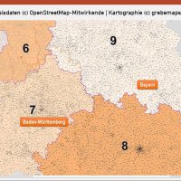 PowerPoint-Karte Deutschland Postleitzahlen PLZ-5 (5-stellig), Karte PowerPoint PLZ Deutschland, Karte PowerPoint PLZ 5-stellig Deutschland, Karte PowerPoint PLZ-5 Deutschland