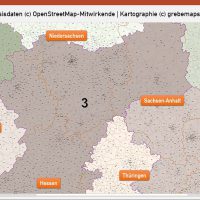 PowerPoint-Karte Deutschland Postleitzahlen PLZ-5 (5-stellig), Karte PowerPoint PLZ Deutschland, Karte PowerPoint PLZ 5-stellig Deutschland, Karte PowerPoint PLZ-5 Deutschland