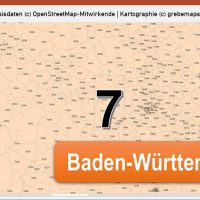 PowerPoint-Karte Deutschland Postleitzahlen PLZ-5 (5-stellig), Karte PowerPoint PLZ Deutschland, Karte PowerPoint PLZ 5-stellig Deutschland, Karte PowerPoint PLZ-5 Deutschland