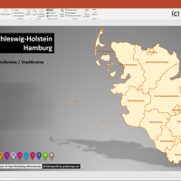 PowerPoint-Karte Schleswig-Holstein Hamburg Gemeinden Landkreise, Karte PowerPoint Schleswig-Holstein Gemeinden, Karte PowerPoint Schleswig-Holstein Landkreise, Karte PowerPoint SH Gemeinden, Karte Bundesland Schleswig-Holstein Gemeinden PowerPoint