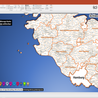 PowerPoint-Karte Schleswig-Holstein Hamburg Gemeinden Landkreise, Karte PowerPoint Schleswig-Holstein Gemeinden, Karte PowerPoint Schleswig-Holstein Landkreise, Karte PowerPoint SH Gemeinden, Karte Bundesland Schleswig-Holstein Gemeinden PowerPoint