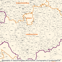 Karte Gemeinden Deutschland mit Landkreisen Vektorkarte (2019), Gemeindekarte Deutschland, Karte Gemeinden Deutschland, Vektorkarte Deutschland Gemeinden