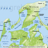 Rügen Vektorkarte Höhenschichten mit Gemeindegrenzen, Karte Insel Rügen, Basiskarte Rügen, Übersichtskarte Rügen mit Gemeindegrenzen, Vektorkarte Rügen download, Landkarte Rügen download, Karte Rügen für Print, AI-Datei, Inselkarte Rügen