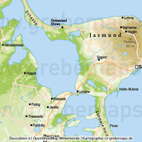 Rügen Vektorkarte Höhenschichten mit Gemeindegrenzen, Karte Insel Rügen, Basiskarte Rügen, Übersichtskarte Rügen mit Gemeindegrenzen, Vektorkarte Rügen download, Landkarte Rügen download, Karte Rügen für Print, AI-Datei, Inselkarte Rügen