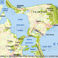 Rügen Vektorkarte mit Gemeindegrenzen Topographie, Karte Insel Rügen, Basiskarte Rügen, Übersichtskarte Rügen mit Gemeindegrenzen und Gemeindenamen, Vektorkarte Rügen, Inselkarte Rügen download, AI-Datei, Print