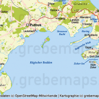 Rügen Vektorkarte mit Gemeindegrenzen Topographie, Karte Insel Rügen, Basiskarte Rügen, Übersichtskarte Rügen mit Gemeindegrenzen und Gemeindenamen, Vektorkarte Rügen, Inselkarte Rügen download, AI-Datei, Print