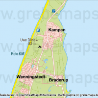 Sylt Basiskarte (DIN A4) Vektorkarte, Karte Insel Sylt, Basiskarte Sylt, Übersichtskarte Sylt, Vektorkarte Sylt download, AI-Datei, download, Vektordaten, Vektorgrafik Sylt