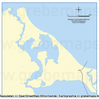 Usedom Gemeinden Vektorkarte Inselkarte, Karte Insel Usedom Gemeinden, Inselkarte Usedom, Vektorkarte Insel Usedom download, Gemeindekarte Usedom