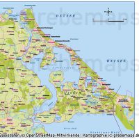 Usedom Vektorkarte Topographie mit Gemeindegrenzen, Karte Usedom Vektor download, Inselkarte Usedom AI-Datei, Inselkarte Usedom download, Karte Usedom download, Karte Vektor Usedom