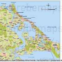 Usedom Vektorkarte Topographie mit Gemeindegrenzen, Karte Usedom Vektor download, Inselkarte Usedom AI-Datei, Inselkarte Usedom download, Karte Usedom download, Karte Vektor Usedom