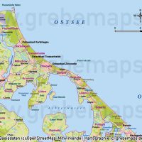 Usedom Vektorkarte Topographie mit Gemeindegrenzen, Karte Usedom Vektor download, Inselkarte Usedom AI-Datei, Inselkarte Usedom download, Karte Usedom download, Karte Vektor Usedom