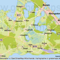 Usedom Vektorkarte Topographie mit Gemeindegrenzen, Karte Usedom Vektor download, Inselkarte Usedom AI-Datei, Inselkarte Usedom download, Karte Usedom download, Karte Vektor Usedom