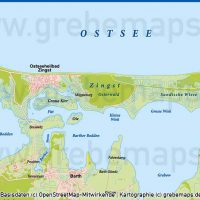 Fischland-Darß-Zingst Vektorkarte Basiskarte (DIN A4), Karte Fischland-Darß-Zingst, Basiskarte Fischland-Darß-Zingst, Übersichtskarte Fischland-Darß-Zingst, Vektorkarte Fischland-Darß-Zingst, AI-Datei, download