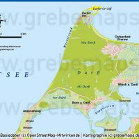 Fischland-Darß-Zingst Vektorkarte Basiskarte (DIN A4), Karte Fischland-Darß-Zingst, Basiskarte Fischland-Darß-Zingst, Übersichtskarte Fischland-Darß-Zingst, Vektorkarte Fischland-Darß-Zingst, AI-Datei, download