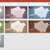 PowerPoint-Karte London Bezirke Boroughs, London PowerPoint-Karte Bezirke Boroughs, Stadtbezirke London Karte Powerpoint, Vektorkarte London Bezirke für Powerpoint