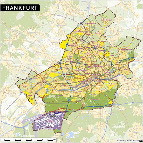 Frankfurt Postleitzahlen PLZ-5 Topographie Stadtbezirke Stadtteile Vektorkarte, Karte Frankfurt am Main PLZ, Karte Frankfurt am Main Postleitzahen, Karte Frankfurt am Main Stadtteile, Karte Frankfurt am Main Stadtbezirke, Vektorkarte Frankfurt, AI-Datei, download