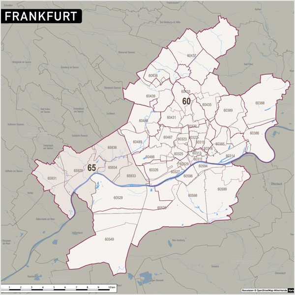 Frankfurt Postleitzahlen PLZ-5 Topographie Stadtbezirke Stadtteile Vektorkarte, Karte Frankfurt am Main PLZ, Karte Frankfurt am Main Postleitzahen, Karte Frankfurt am Main Stadtteile, Karte Frankfurt am Main Stadtbezirke, Vektorkarte Frankfurt, AI-Datei, download