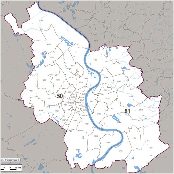 Köln Postleitzahlen-Karte PLZ-5 Vektorkarte, Karte Köln Postleitzahlen, , Karte Köln PLZ, Karte Köln PLZ-5, Karte Köln PLZ 5-stellig, Vektorkarte Köln PLZ, Vektorkarte Köln AI-Datei download