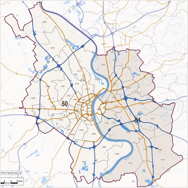 Köln Postleitzahlen-Karte PLZ-5 Vektorkarte, Karte Köln Postleitzahlen, , Karte Köln PLZ, Karte Köln PLZ-5, Karte Köln PLZ 5-stellig, Vektorkarte Köln PLZ, Vektorkarte Köln AI-Datei download