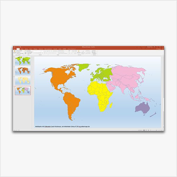 PowerPoint-Karte Welt Weltkarten, Welt PowerPoint-Karten, Weltkarte Gall PowerPoint-Karte, Weltkarte Mollweide PowerPoint-Karte, Weltkarte PowerPoint-Karte, Weltkarte Robinson PowerPoint-Karte