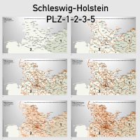 PowerPoint-Karte Schleswig-Holstein Postleitzahlen PLZ-5-3-2-1, PLZ-Karte Schleswig-Holstein, Postleitzahlenkarte Schleswig-Holstein für PowerPoint, Karte PowerPoint Postleitzahlen Schleswig-Holstein, PowerPoint-Karte PLZ 5-stellig, Vektorkarte PowerPoint PLZ 3-stellig, PLZ 2-stellig, Karte Schleswig-Holstein PLZ für PowerPoint, Bundeslandkarte PowerPoint Schleswig-Holstein PLZ, mit ausgewählten Ortsnamen