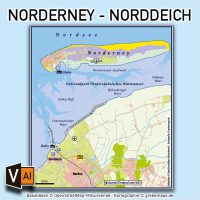 Norderney Norddeich Vektorkarte Infokarte / Karte Insel Norderney Norddeich / Vektorkarte Norderney Norddeich / Übersichtskarte Norderney Norddeich / Karte Norderney, Karte Norderney, Vektorkarte Norderney AI-Datei download